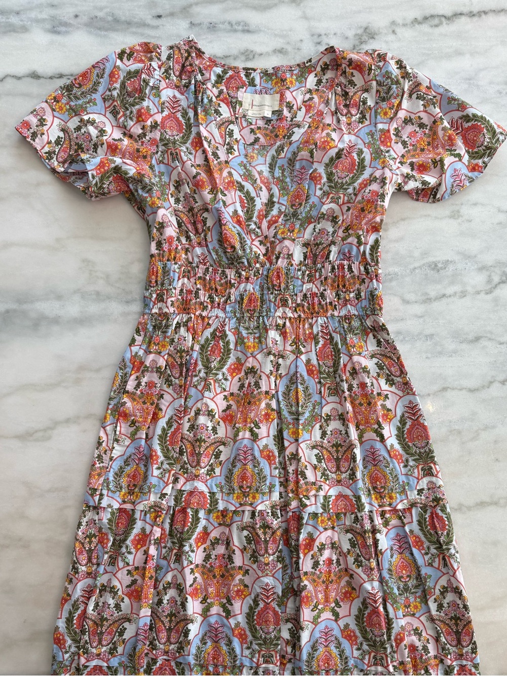 Anthropologie Somerset Maxi Dress Paisley Floral Boho Cottagecore Women Size M - Picture 6 of 13